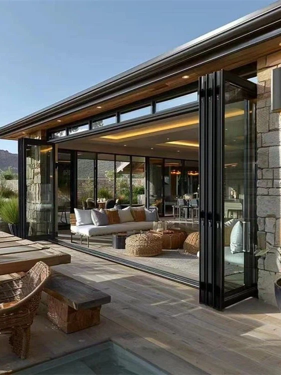 Big Folding Glass Doors